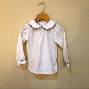 Classic crisp white collared top